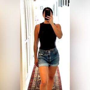 Sincerely Jules Brown Fitted Crop Tank